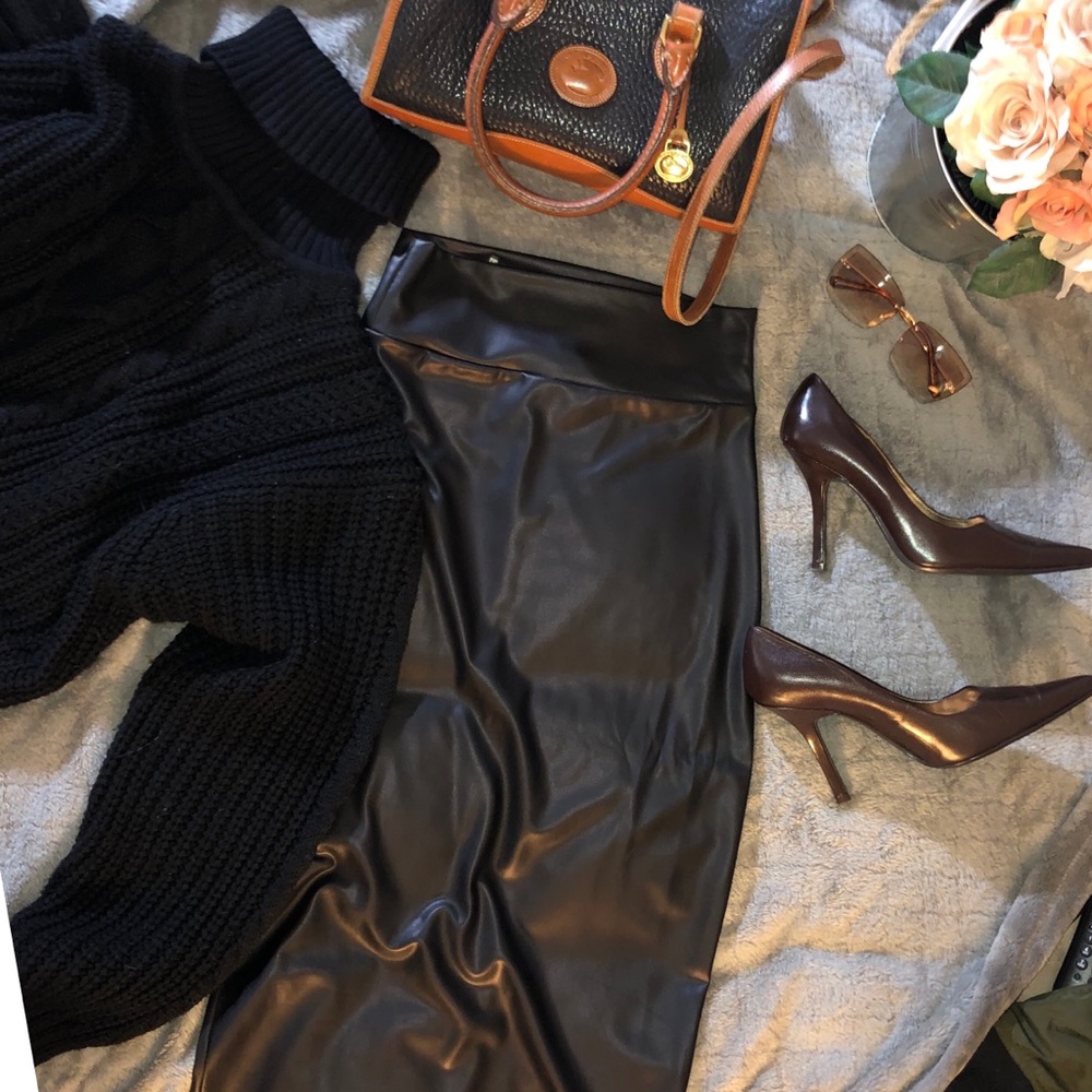 Knit turtleneck sweater